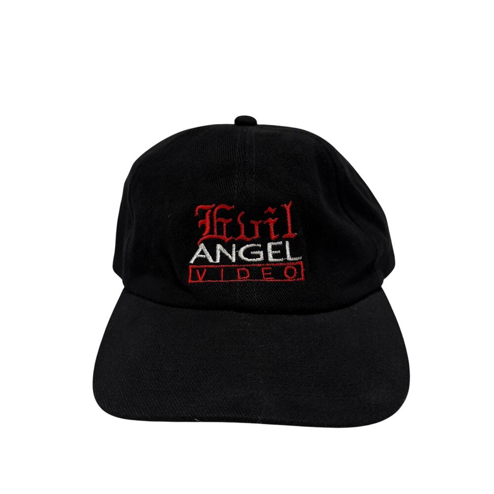 VTG 90's Evil Angel Video Porno Buttman Adjustable Snapback Baseball Hat Black